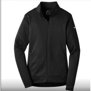 Nike Therma Dri FIT Golf Jacket Womens XL Black Full Zip ThermaFit